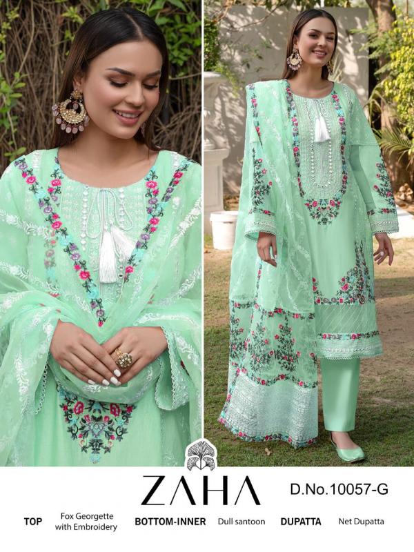 Zaha Zainab Chottani 10057 Designer Pakistani Suit Collection
